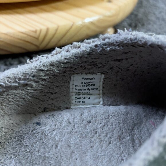 LL Bean Daybreak Scuffs Wool Slipper Womens Sz 8 Moose Slip On Comfort Clog Mule - Picture 6 of 7